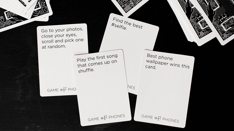 Illustration for article titled A Card Game That Requires You To Keep Your Phone Out Is Genius